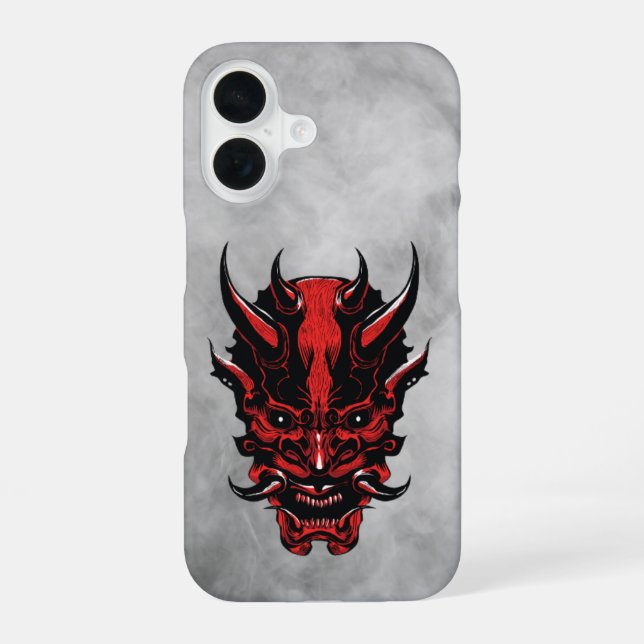 Funda Para iPhone 16 Demonio de Cuerno Rojo  (Reverso )