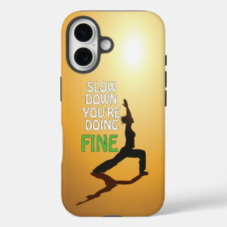 Funda Para iPhone 16 Despacio, estás haciendo buen yoga motivacional
