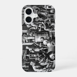 Funda Para iPhone 16 Destilación en un laboratorio de alquimia