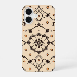 Funda Para iPhone 16 Detalles Intrincados: Una Tapicería Garabateada
