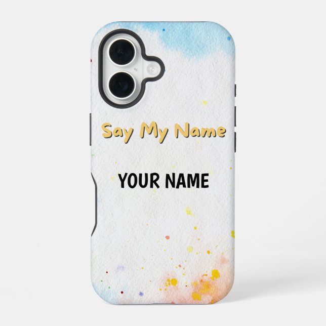Funda Para iPhone 16 Di mi nombre (Reverso )