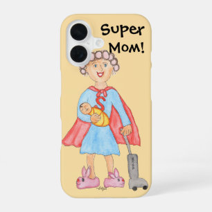 Funda Para iPhone 16 Día de la Madre Super Mamá
