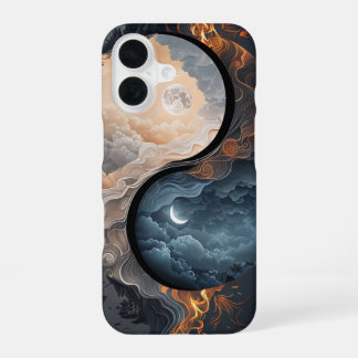 Funda Para iPhone 16 Día y Noche Ying yang 
