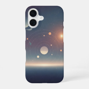Funda Para iPhone 16 Diagrama de órbita cósmica retro