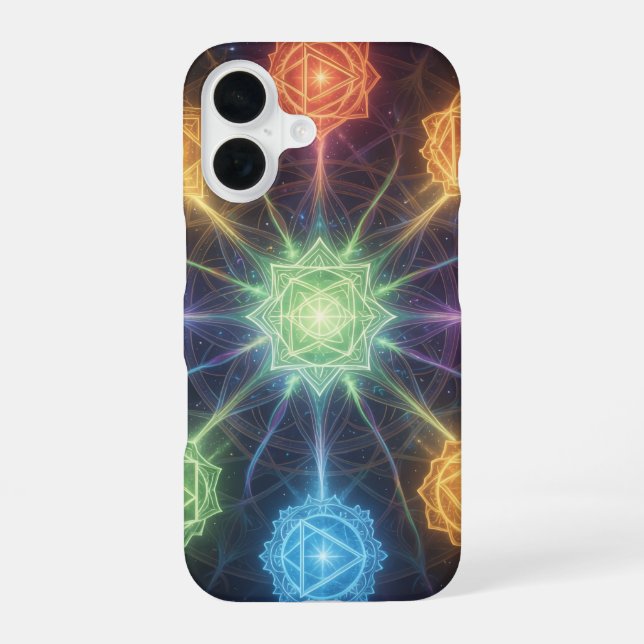 Funda Para iPhone 16 Die 7 Chakren´4 (Reverso )