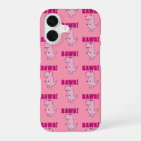 Dinosaurio T-Rex, Personalizado Rosa Cuto Y Enojad