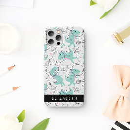 Funda Para iPhone 16 Dinosaurios Espaciales, Dinosaurios Adorables, Est