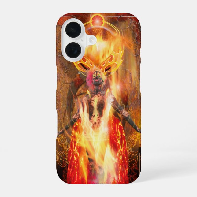 Funda Para iPhone 16 Diosa de Fire PELE (Reverso )