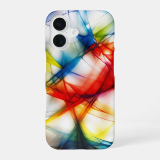 Funda Para iPhone 16 diseño abstracto estilo Kandinsky en la portada