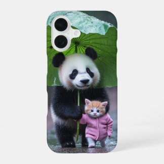 Funda Para iPhone 16 Diseño Cat Y Panda