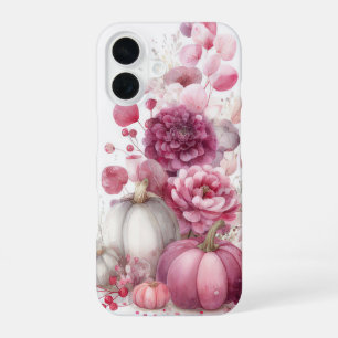 Funda Para iPhone 16 diseño colorido de calabaza Personalizado y flores