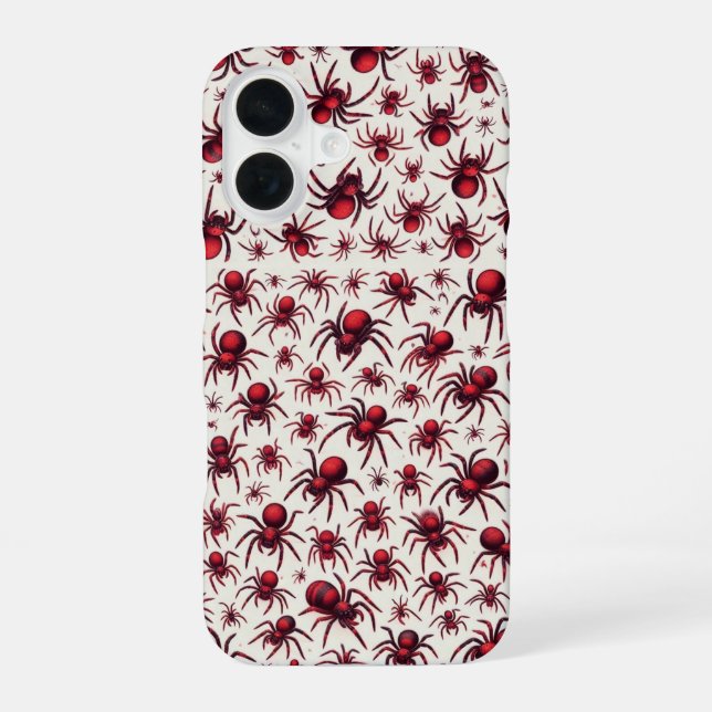 Funda Para iPhone 16 Diseño de araña de moda Web de estilo (Reverso )