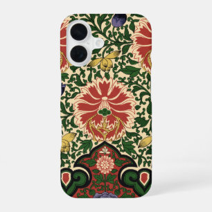 Funda Para iPhone 16 Diseño de Arte Floral Loto Rojo Chinoiserie de Owe