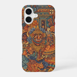 Funda Para iPhone 16 diseño de arte hindú indígena indonesio