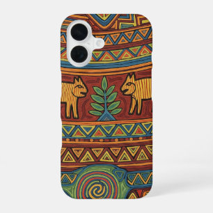 FUNDA PARA iPhone 16 DISEÑO DE ARTE IGOROT TRADICIONAL