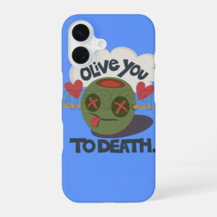 Funda Para iPhone 16 Diseño de cara divertida "Olive My Heart" capricho