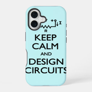 Funda Para iPhone 16 Diseño de circuitos Keep Calm