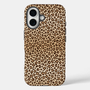 Funda Para iPhone 16 diseño de estampado de leopardo exótico