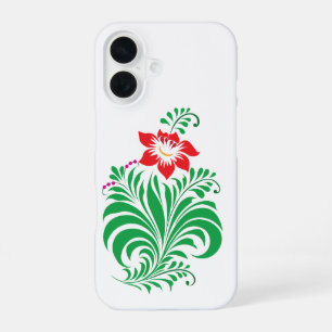 Funda Para iPhone 16 Diseño de Flor Ornamental – Elegante