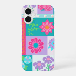 Funda Para iPhone 16 Diseño de flores vibrantes en flor