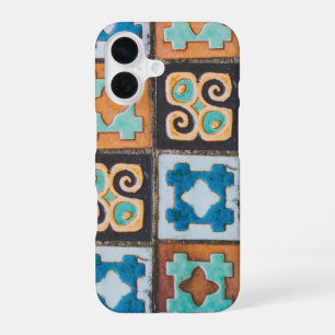 Funda Para iPhone 16 Diseño de patrón de baldosas cerámicas coloridas