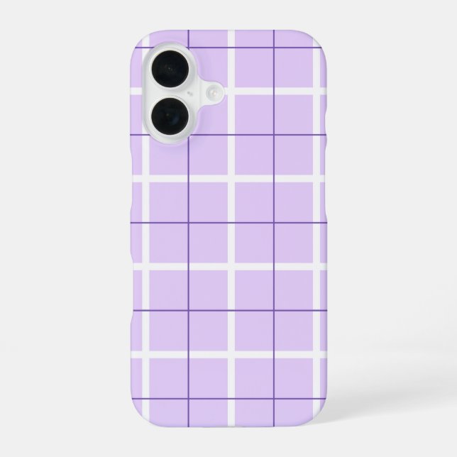Funda Para iPhone 16 Diseño de punto con patrón de franja vertical de c (Reverso )