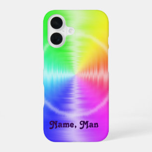 Funda Para iPhone 16 Diseño de teñido con nudos -