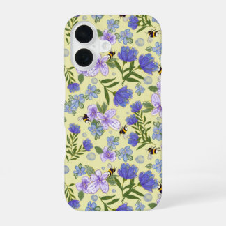 Funda Para iPhone 16 Diseño floral para IPhone 16 en amarillo suave