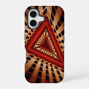 Funda Para iPhone 16 Diseño gráfico fractal moderno de red de fantasía