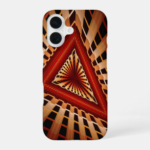 Funda Para iPhone 16 Diseño gráfico fractal moderno de red de fantasía