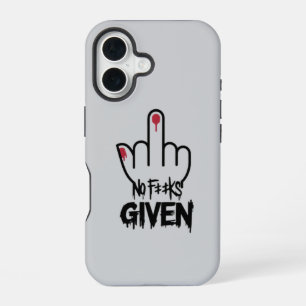 Funda Para iPhone 16 Diseño Minimalista del Dedo Medio – Declaración Au
