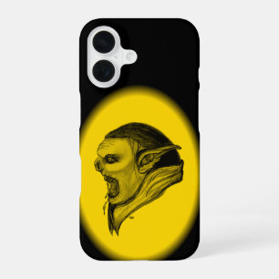 Funda Para iPhone 16 Diseño negro y amarillo de Troll