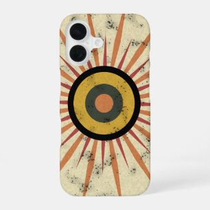 Funda Para iPhone 16 Diseño Retro Boho de Estallido Solar