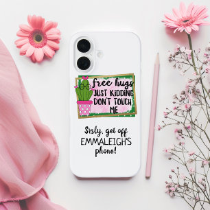 Funda Para iPhone 16 Divertido Fuera De Mi Teléfono Cactus Sublimación