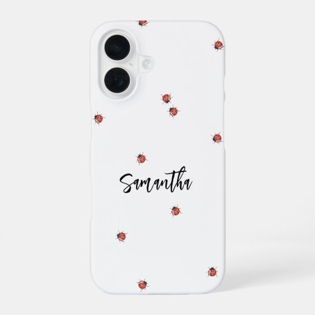 Funda Para iPhone 16 Diviña Mariquita  (Reverso )