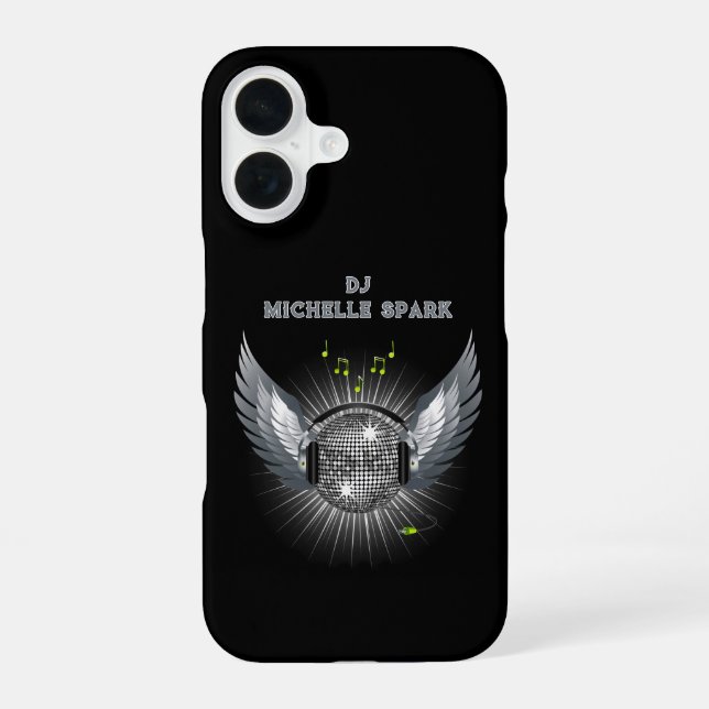 Funda Para iPhone 16 DJ Disco Ball Wings (Reverso )