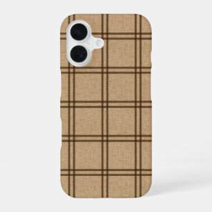 Funda Para iPhone 16 Doble patrón de cuadros
