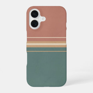 Funda Para iPhone 16 Doble Rayas Retro