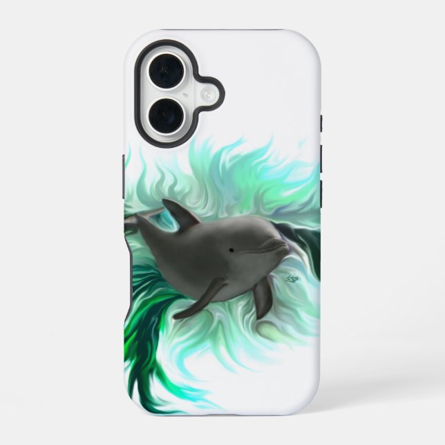 Funda Para iPhone 16 Dolphin Baby (Reverso )