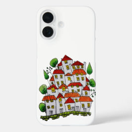 funda para iPhone 16 (Doodle - dibujado a mano)