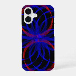 Funda Para iPhone 16 Double Blueberry Color Geometric iPhone 16 Case