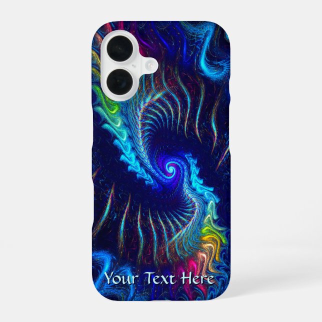 Funda Para iPhone 16 Dragón arcoiris (Reverso )