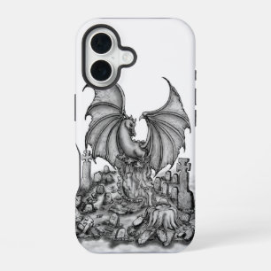Funda Para iPhone 16 Dragón con zombi