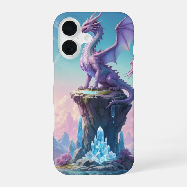 Funda Para iPhone 16 Dragón de cristal (Reverso )