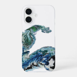 Funda Para iPhone 16 Dragon in the Waves – Abstract Ocean Energy