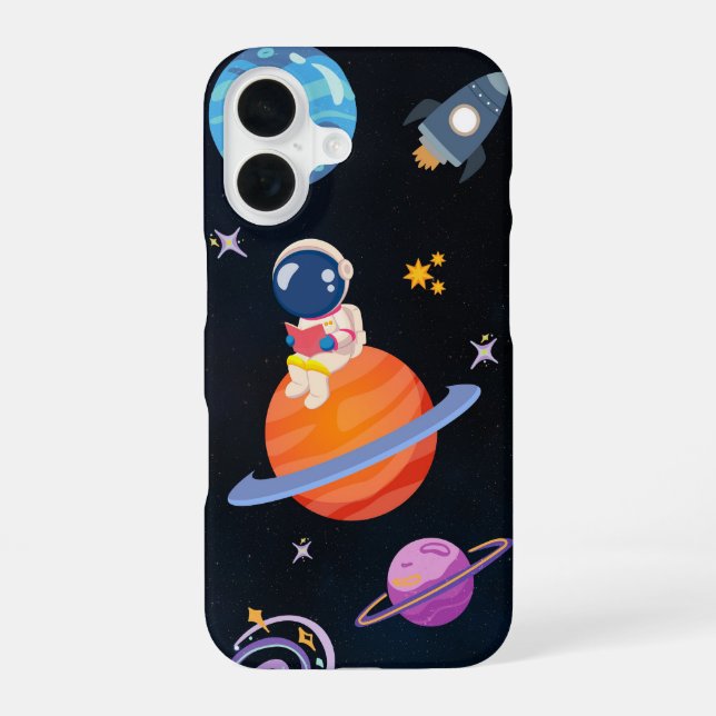 Funda Para iPhone 16 ✨ Dreamy Space Adventure – iPhone 16 Cover Design  (Reverso )