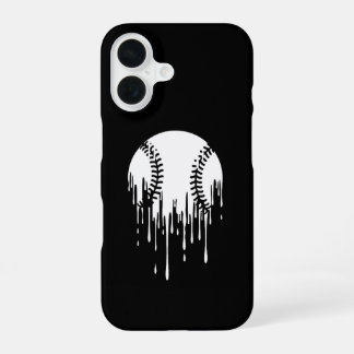 Funda Para iPhone 16 Dripping Baseball Design for Bold Sports Fans