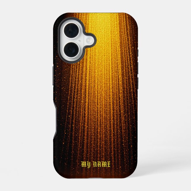 Funda Para iPhone 16 Ducha Golden Sparkling Light (Reverso )