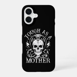 Funda Para iPhone 16 Dura Como Una Madre Divertida Mamá Maternidad Humo