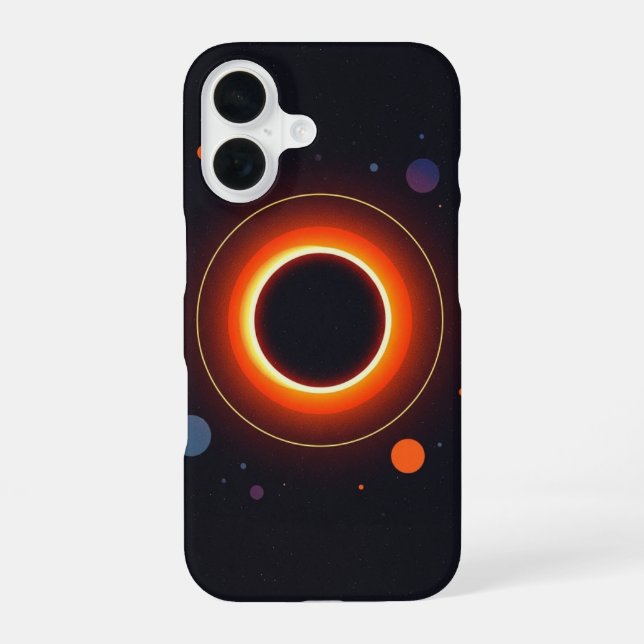 Funda Para iPhone 16 Eclipse Solar Retro (Reverso )